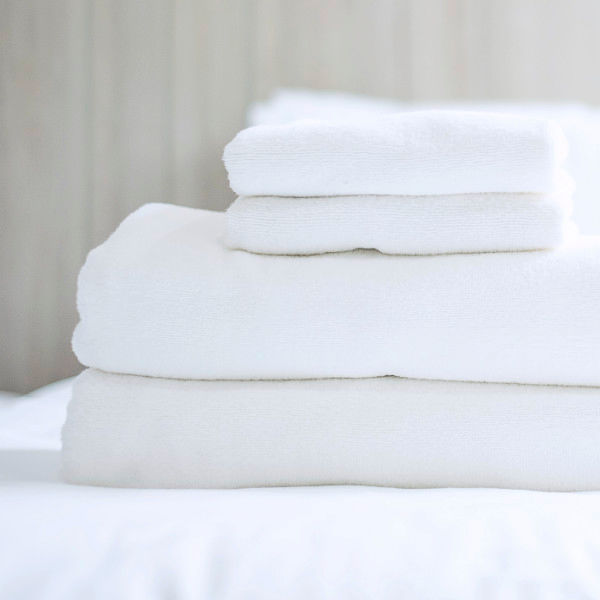 Close to the drain of a clean shower.